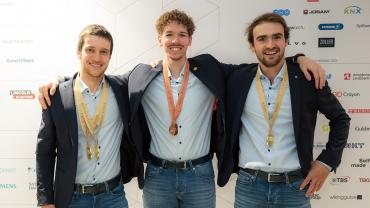 Jonas David Hofer, Christoph Auer und Raffael Stenico
